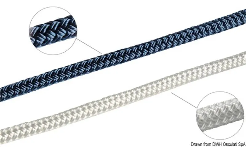 Doppia treccia nera mm 20