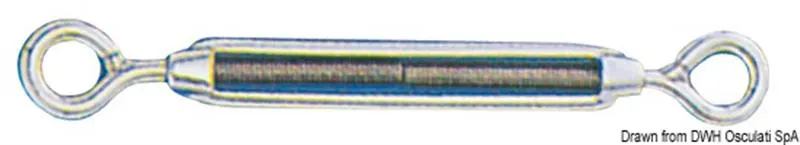 Tenditore inox 2 occhi 4 mm