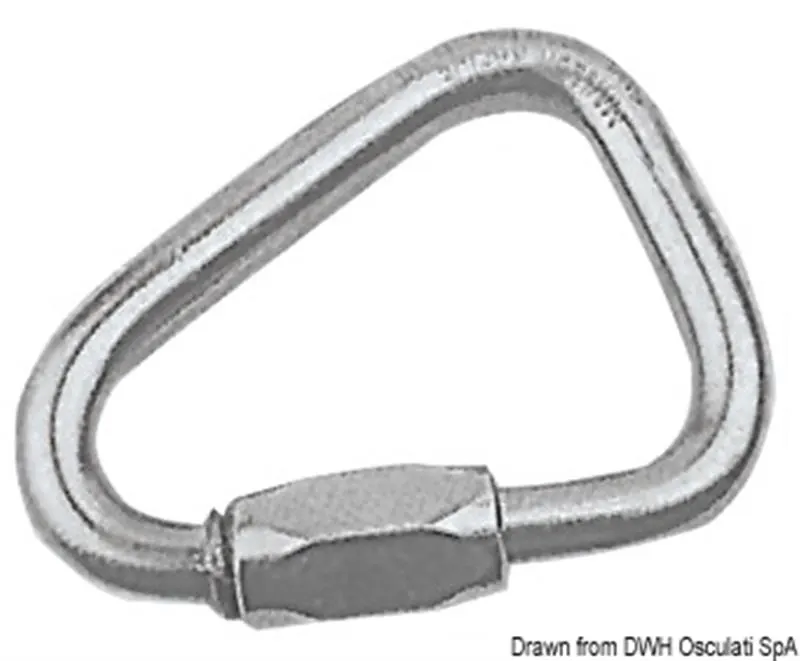 Moschettone a delta con vite 3,5 mm
