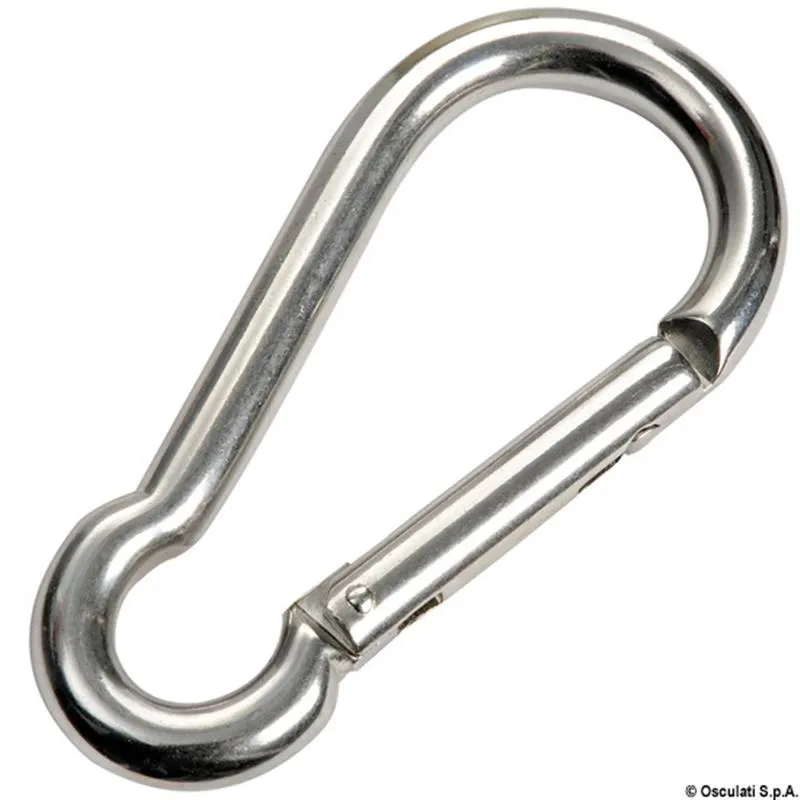 Moschettone inox senza sporgenza 5 mm