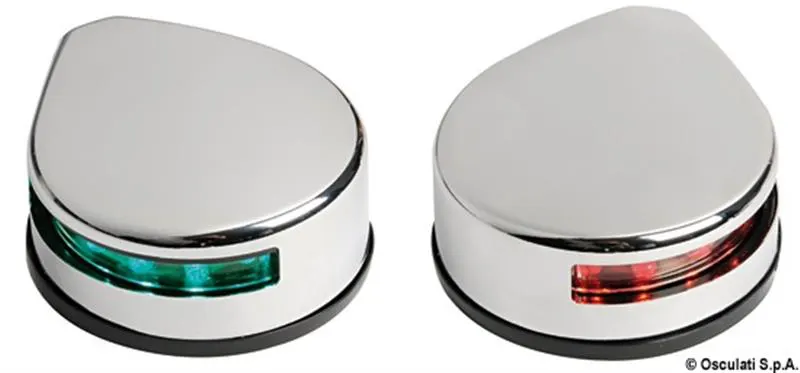 Fanale laterale inox lucido