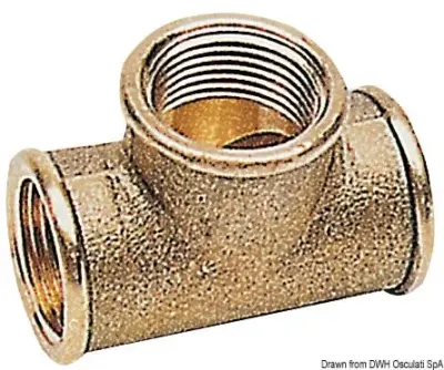 Raccordi a T ottone 1/4"
