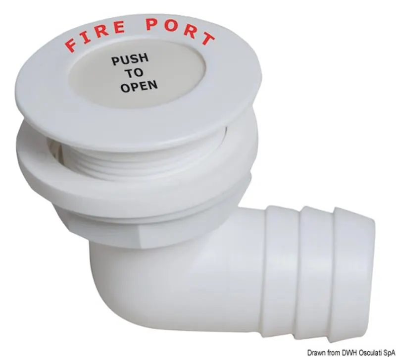 Fire Port 90° portagomma mm.38