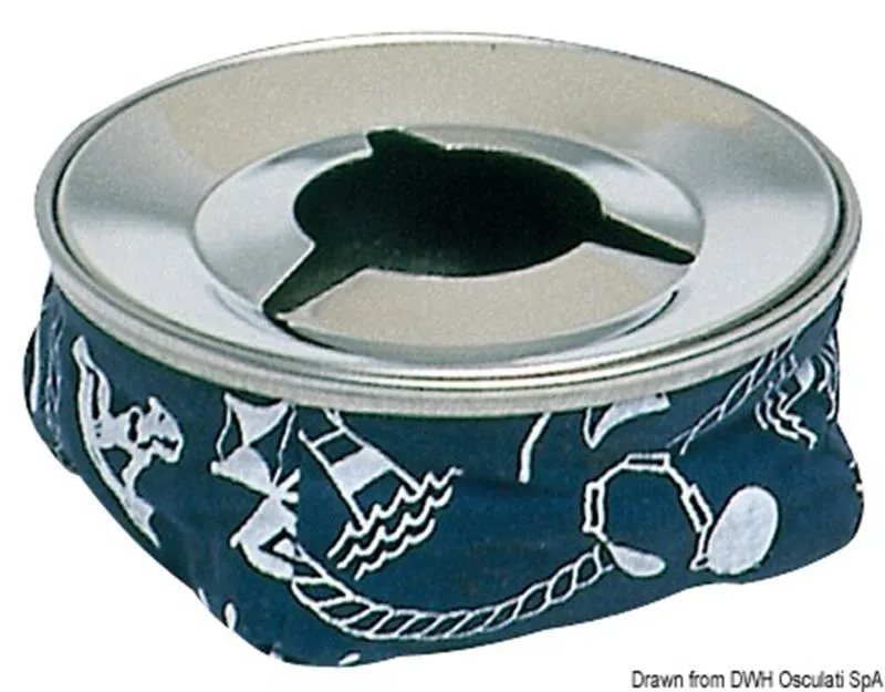 Posacenere acciaio inox blu