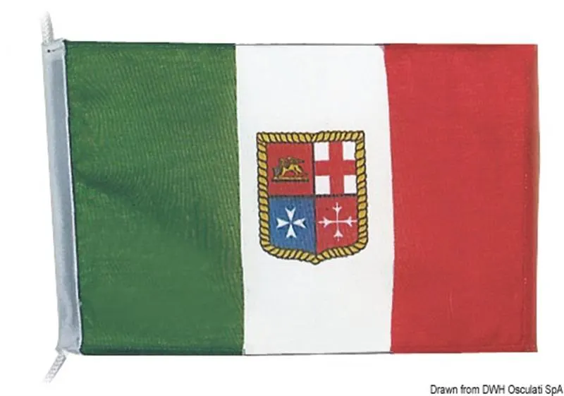 Bandiera poliestere Italia 20 x 30 cm