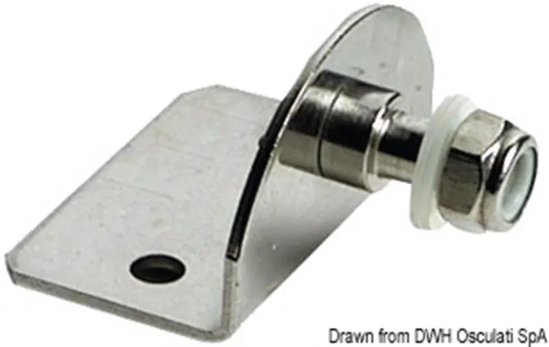 Piastrina 90° filetto 23 x 8 mm