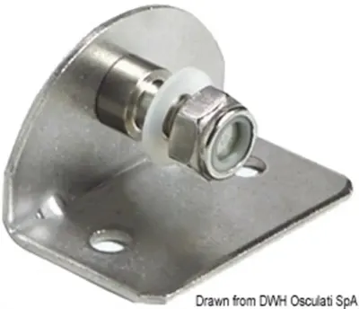 Piastrina 90° filetto 8 mm interno