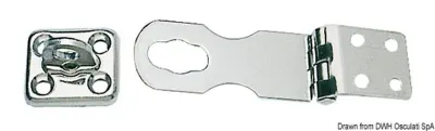 Ferma gavoni inox 91x29 mm
