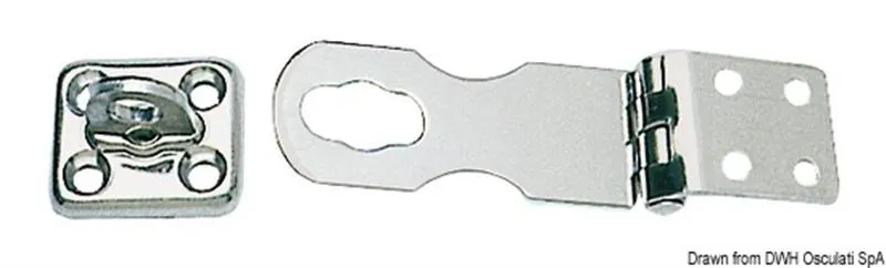 Ferma gavoni inox 91x29 mm