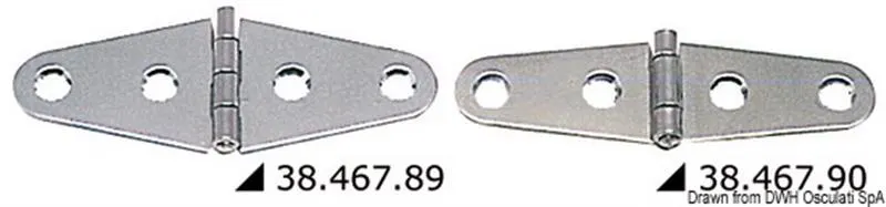 Cerniere inox 101x38 mm