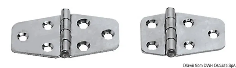 Cerniera inox 51x27 mm