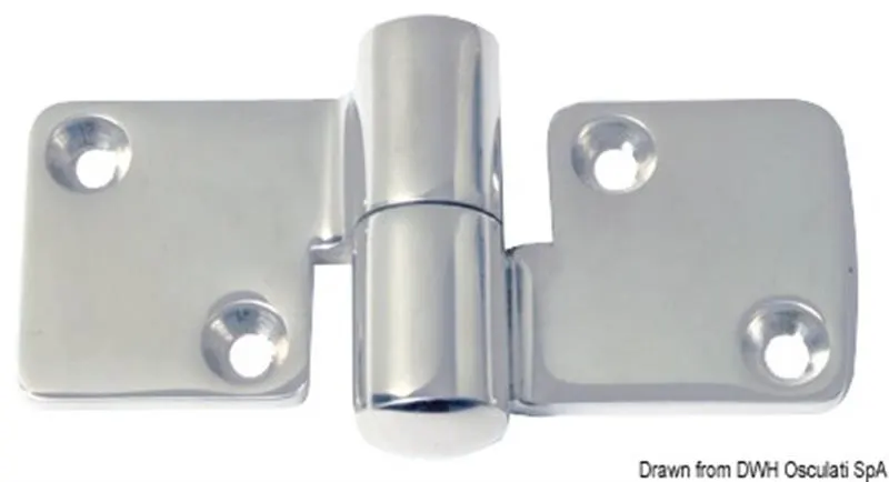 Cerniera inox sfilabile destra 100x50 mm