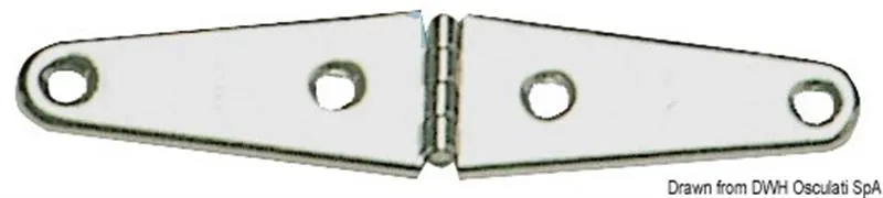 Cerniera inox stampata 145x32