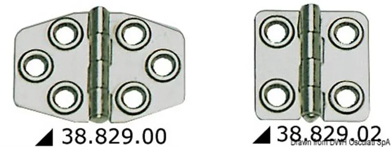 Cerniera inox mm 68x46