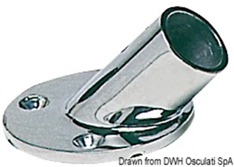 Base inox pulpito 45° 22 mm