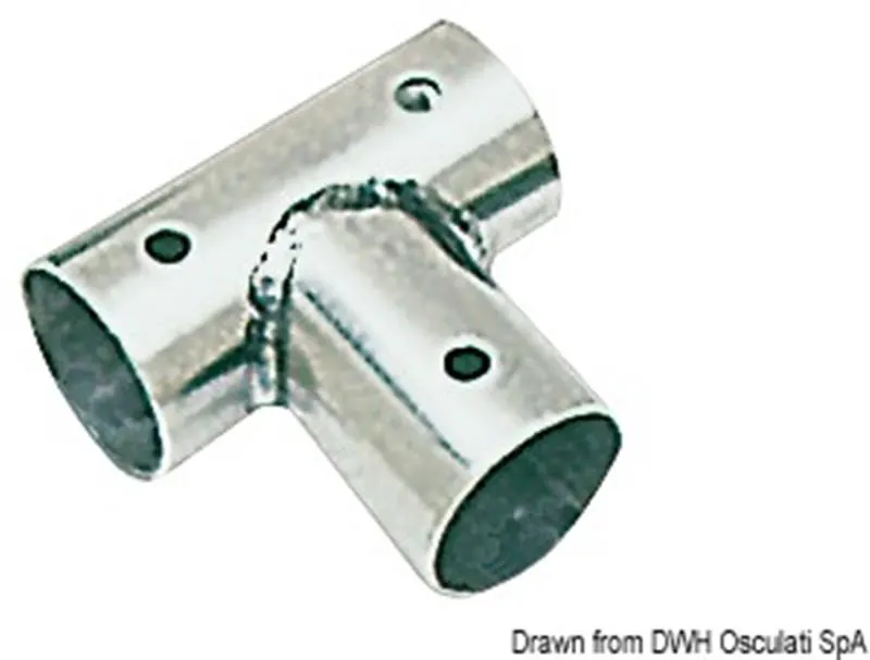 Raccordo inox T 90° 25 mm