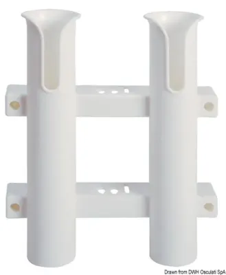 Portacanne parete plastica 2 posti