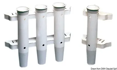 Portacanne parete nylon bianco 3 posti
