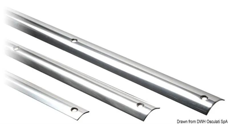 Profilo a “C” inox 28 mm forato e svasato