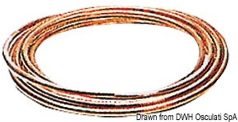 Tubo in rame per carburante 10 x 12 mm
