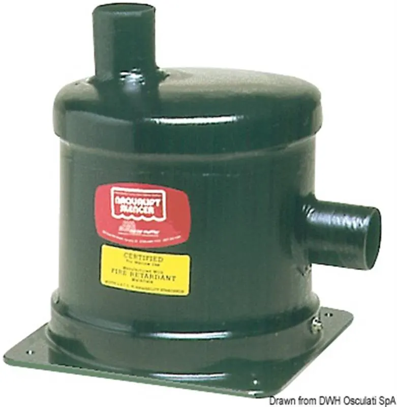 Marmitta vetroresina 40 mm scarico laterale