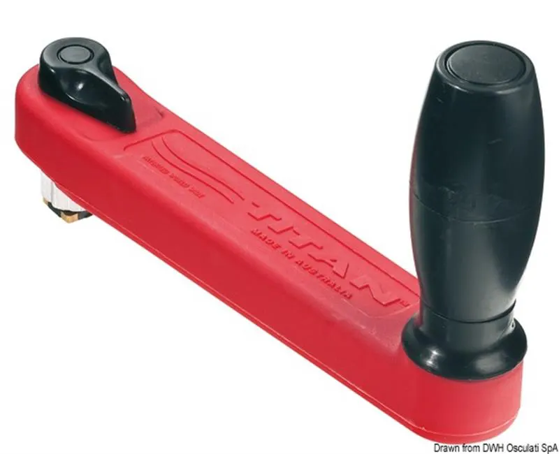 Manovella Titan 200 mm rossa