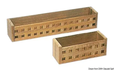 Contenitore teak 500x100x100 mm