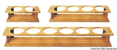 Porta bicchieri teak 425x87x90 mm