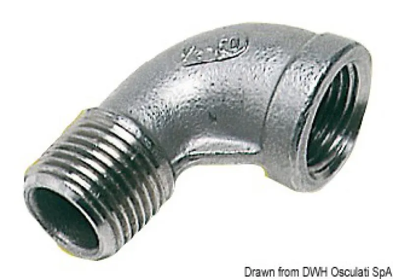 Gomito maschio/femmina inox 3/4" – immagine 2
