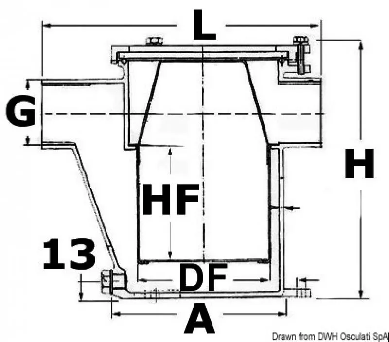 Filtro acqua inox 1" conforme RINA – immagine 3