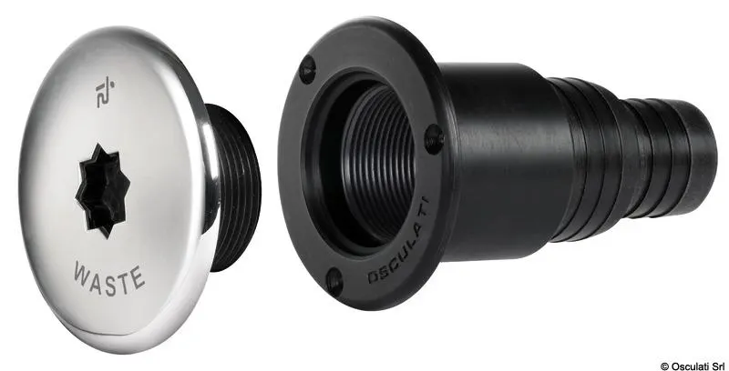Tappo imbarco costampato Ø50+Ø38mm WASTE ISO 8099