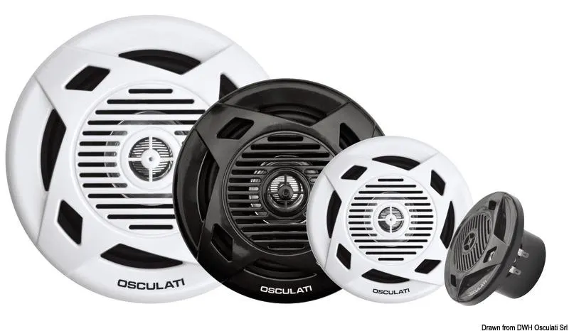 Casse a doppio cono 3'' 2x20 W nere