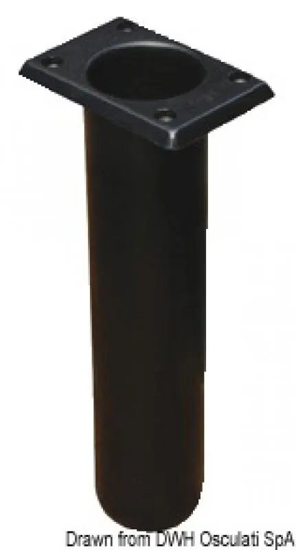 Portacanne polipr. quadrato UV stab. nero 230 mm