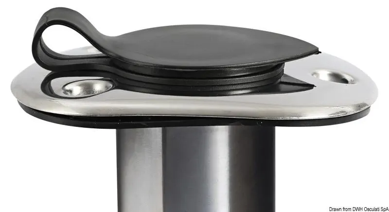Portacanne incasso inox 42 mm 90° – immagine 2