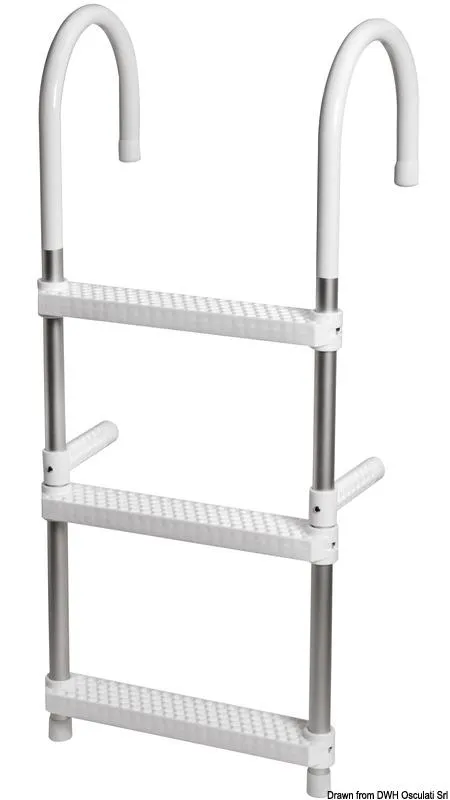 Scaletta Eco telescopica per plancetta 4 gradini