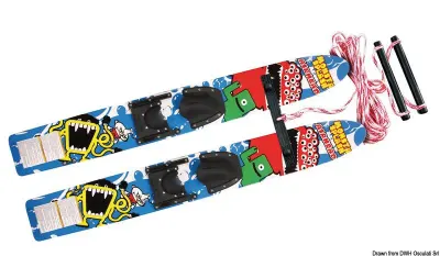 Sci nautici AIRHEAD Monsta Splash Trainer Skis in legno trattato