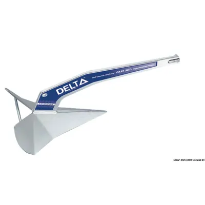 Ancora Delta 50 kg in acciaio zincato