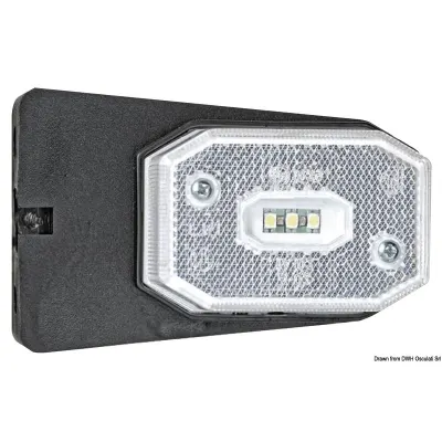 Fanale posizione LED anteriore luce bianca staffa