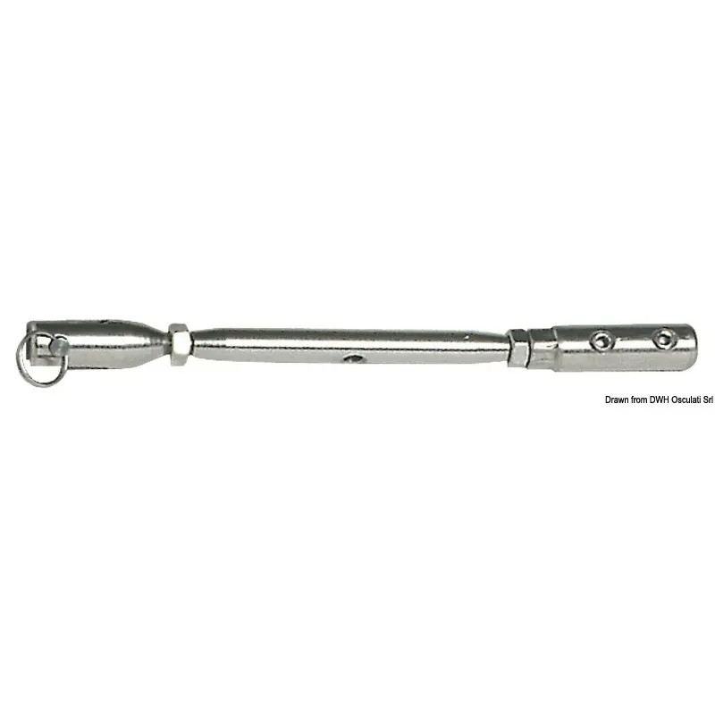 Tenditore con incorporato terminale con brugole inox