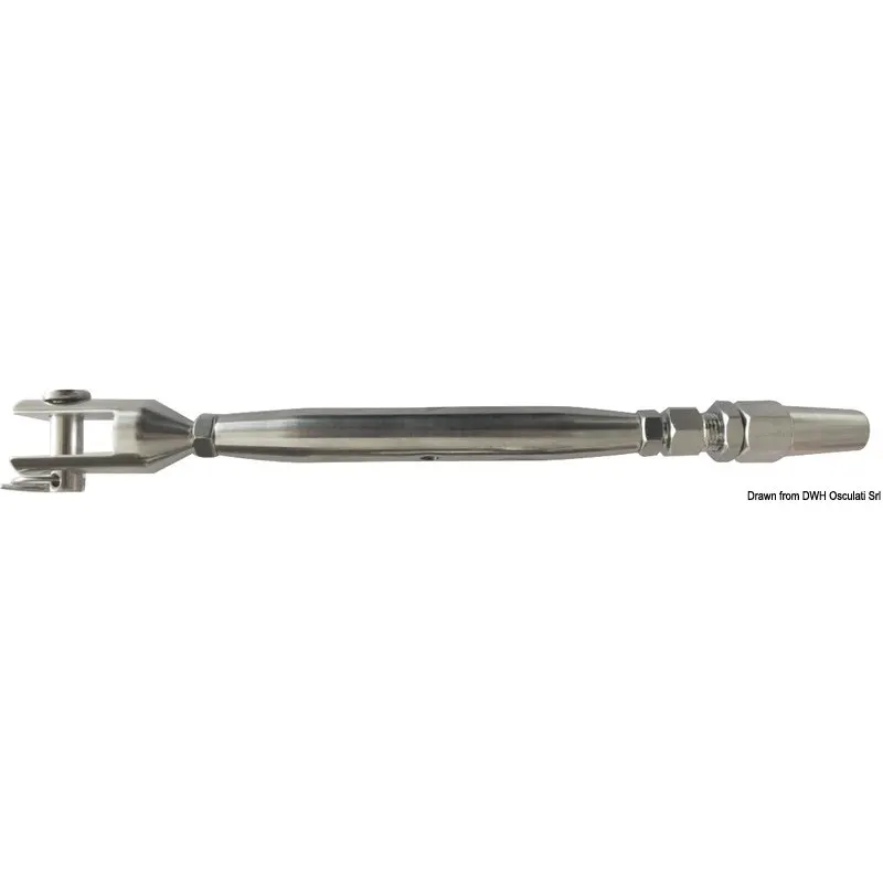 Tenditore con terminale a doppio cono 4 mm