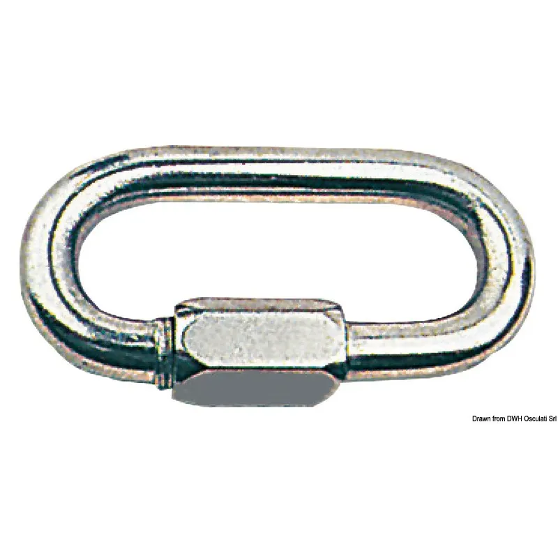 Moschettone inox a vite mm 10 (confezione da 10 pz)