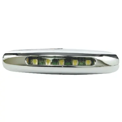 Luce cortesia cromata 5 LED bianchi