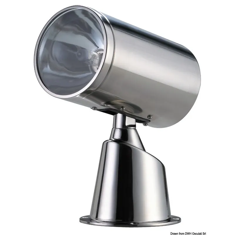 Faro inox elettrocomandato 12 V