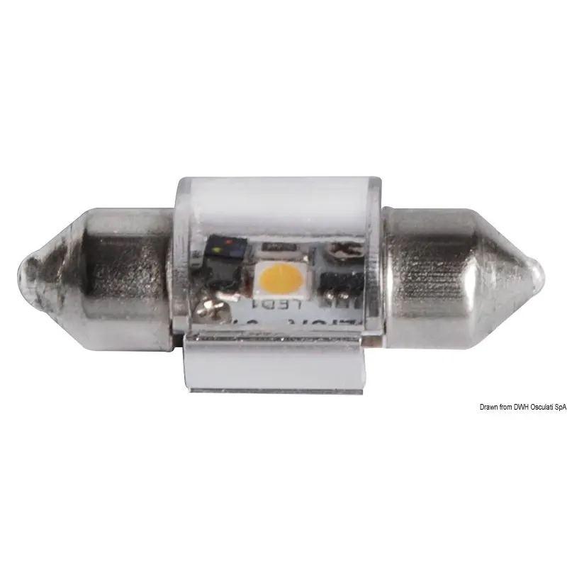 Lampadina led bianco/verde