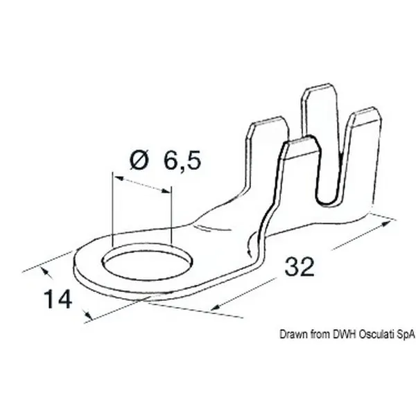 Terminali occhiello 6,5 mm (confezione da 100 pz)