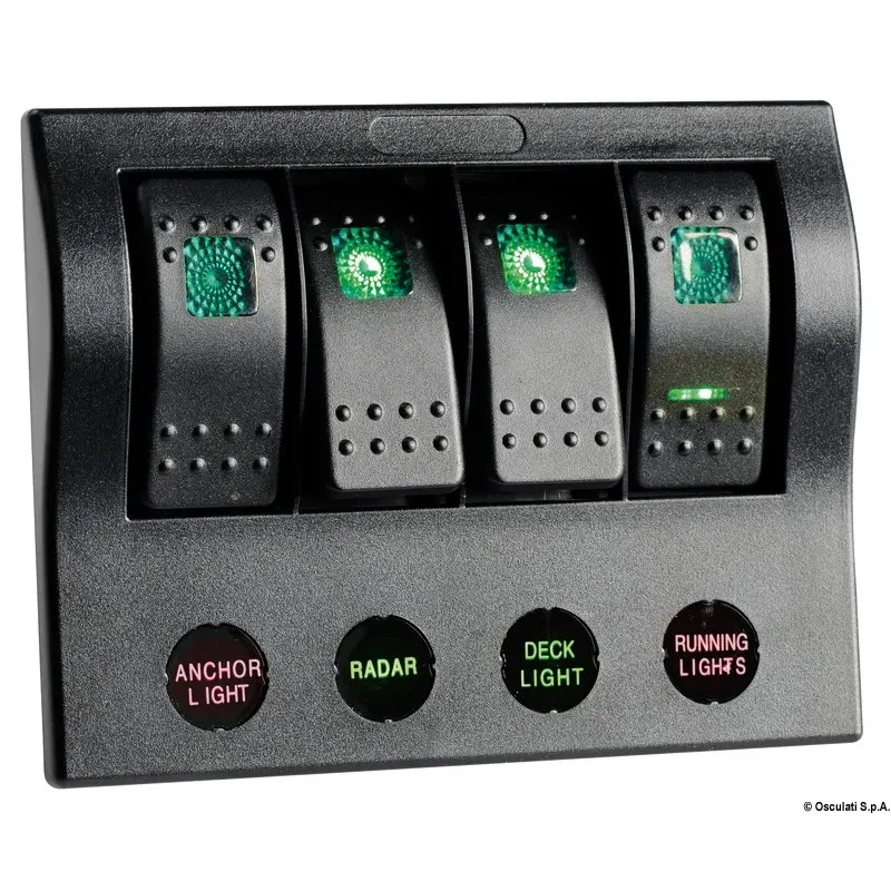 Pannello elettrico PCP Compact 4 interruttori