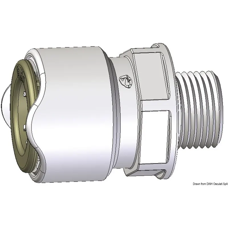 Adattatore WHALE da 3/8" BSP maschio