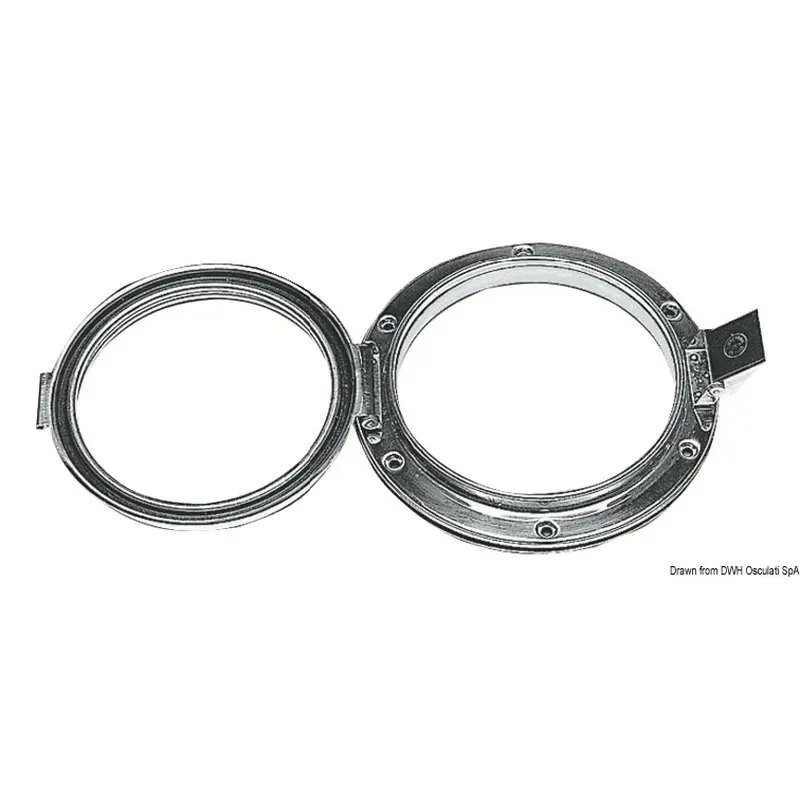 Oblò Vemefa inox tondo 125 mm