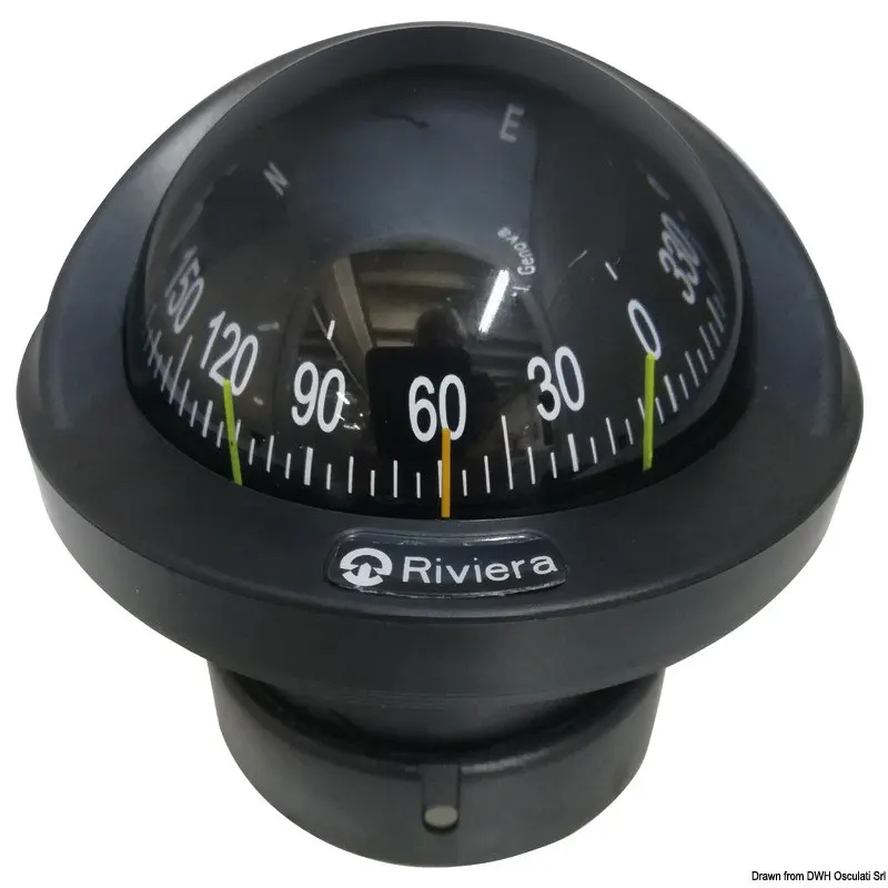 Bussola Riviera BA1-2022 nera, rosa nera frontale