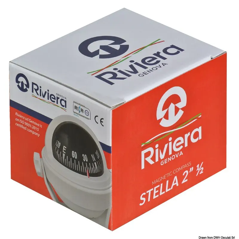 Bussola Riviera 2" 1/2 BS2 blu/grigia